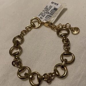 Gold chain bracelet
